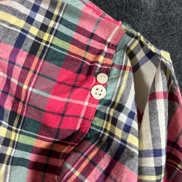 Ralph Lauren mens 2XB plaid oxford shirt red kelly green - Picture 6 of 7